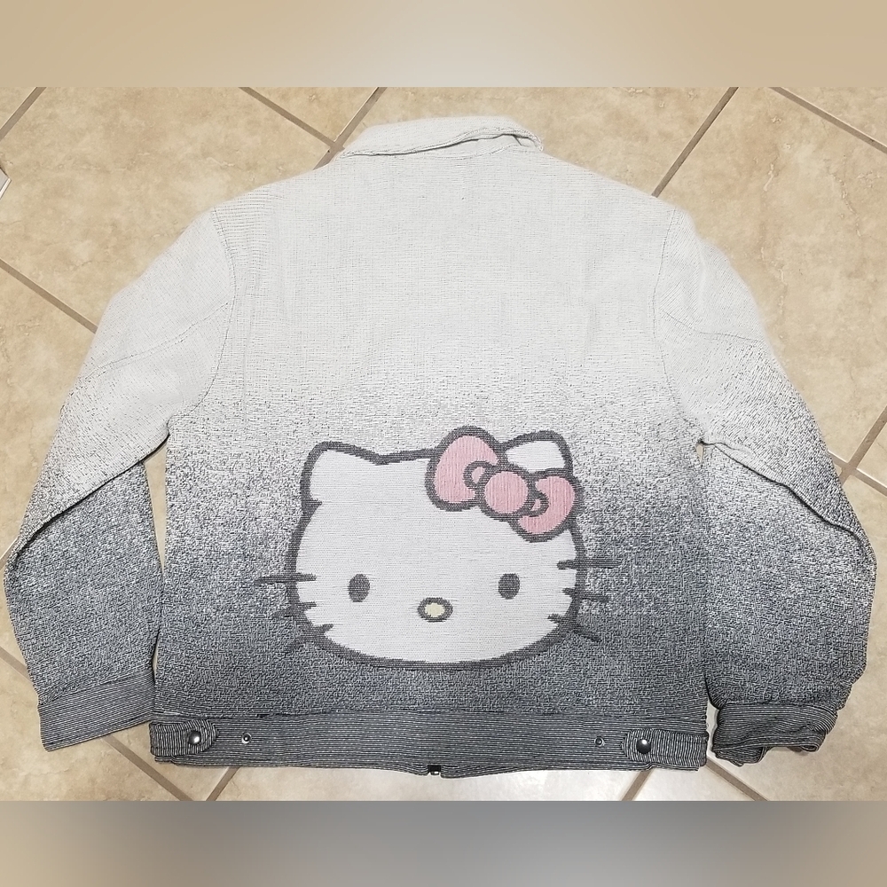 Forever 21 x Hello Kitty Gray Gradient Jacket (Mens Large)